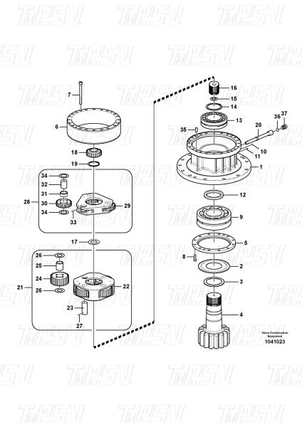 Steel Swing Planetary Gear Reducer Catalog For Machinery Repair Shops VOE1456620