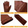 Buy cheap Rose Pruning Goatskin Palm Long Sleeve Gardening Leather Gloves Thornproof from wholesalers