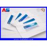 Buy cheap Small Bottle Hcg Adhesive 2ml Vial Label Metallic Blue Color Pharmacy Usage from wholesalers