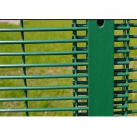 Buy cheap Green 358 Security Mesh Fencing 80 X 80 MM Post 2.1 X 2.5 Meter For Road product