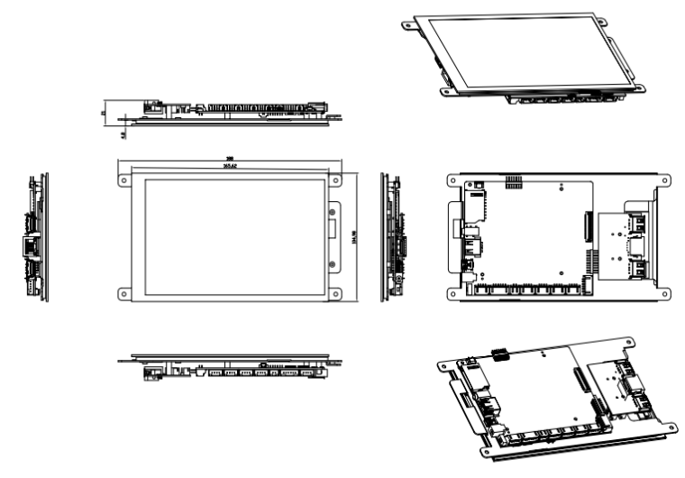 Android Embedded Board 7 Inch Touch Interactive LCD Display Module with WIFI LAN BT HD