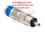 RCA Coaxial Connector Compression Type 75ohm for RG6 Coaxial Cable home theaters