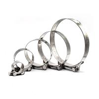 Buy cheap Industrial Grade Stainless Steel Hose Clamp / Throat Clamp Round Silver product