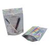 Buy cheap Holographic Transparent Hot Stamping Print Mylar Zipper Bag from wholesalers