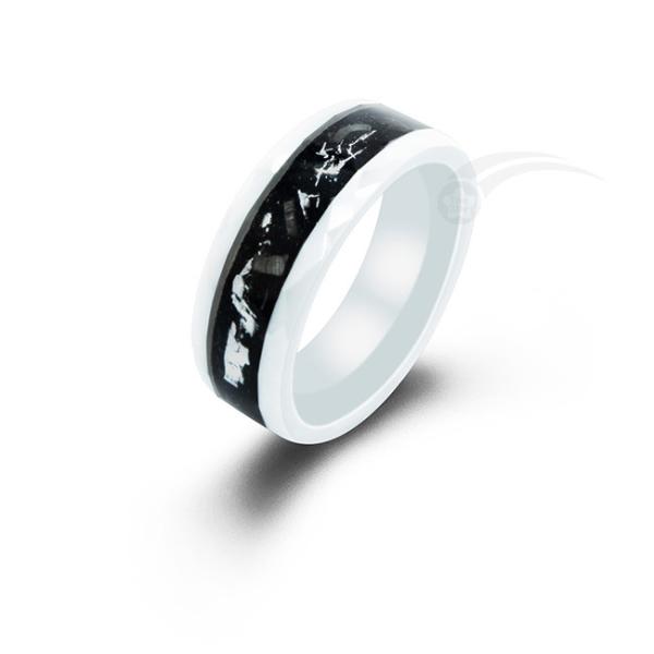 Buy cheap Personalized Engraved Meteorite Wedding Band Modern Meteorite Couple Rings from wholesalers