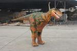 Flexible Realistic Dinosaur Costume Brown Interactive Park Mall Showcases