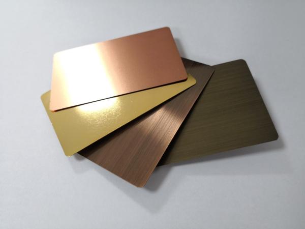Buy cheap Custom Brass Bronze Copper Metal Business VIP Member Cards Brushed Finish from wholesalers