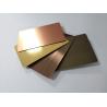 Buy cheap Custom Brass Bronze Copper Metal Business VIP Member Cards Brushed Finish from wholesalers