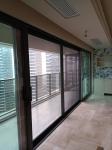 Modern Aluminum Sliding Screen Door Powder Coated Mesh Available in White