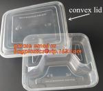 Disposable Plastic 4 Compartment Food Thermal Lunch Container Box,Plastic
