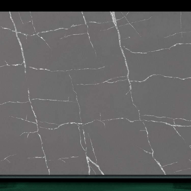 Easy Maintain Jumbo Size Quartz Stone Slabs 3200*1600mm Crystal Quartz Stone