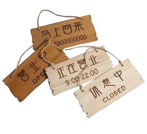 Customized Wooden Listings Creative Business Status Wooden Signs Ornaments and