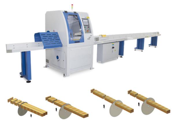 Buy cheap Automatic Wood Pallet Plank Cross Cutter Circular Saw Machine/Wood Pallet Block Cutting Saw from wholesalers