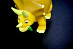 6 Inch Yellow Dinosaur Collectible Vinyl Toys 80 - 90 Degree For Kids Play