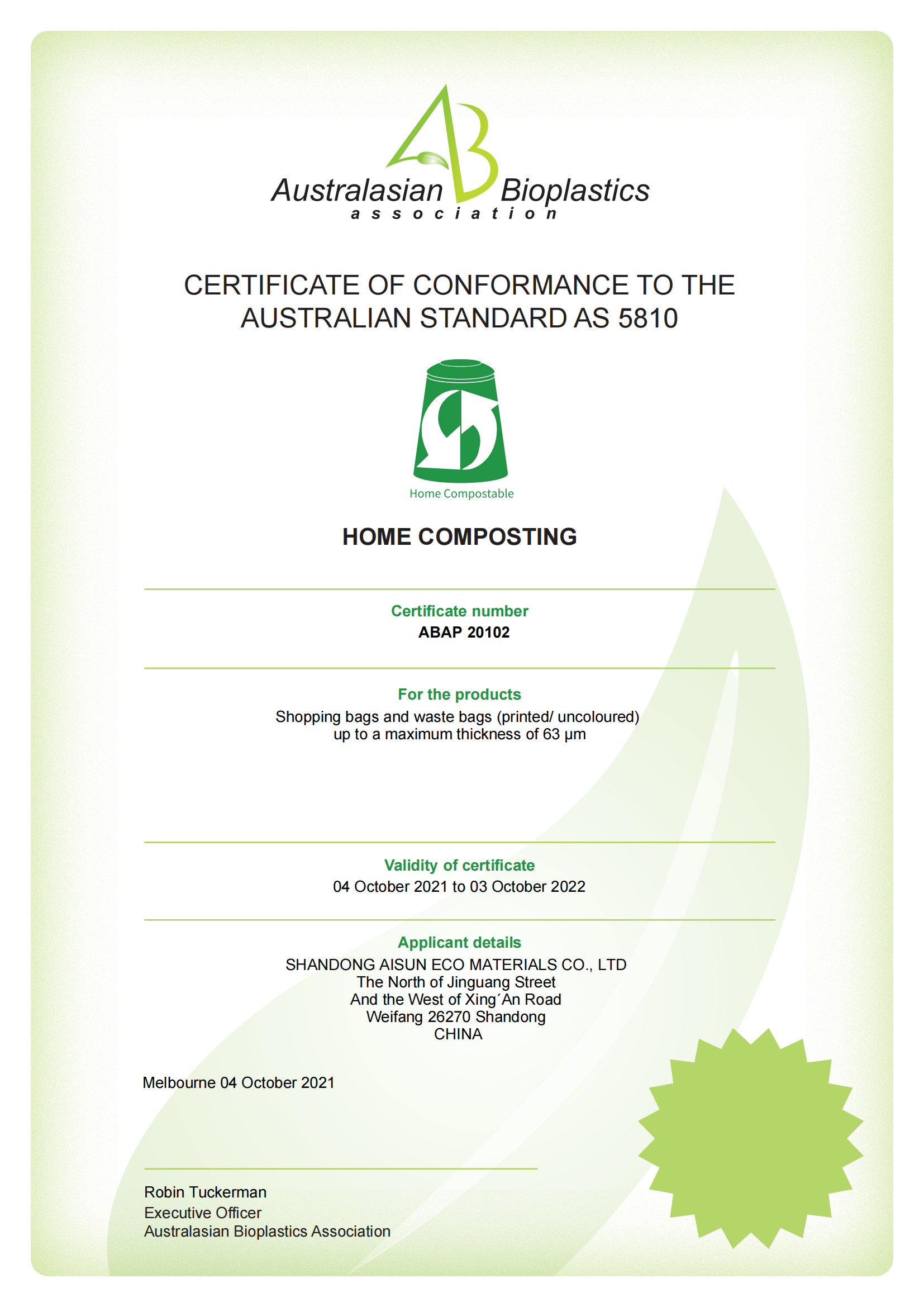 100% Compostable Biodegradable Shopping Bag PLA For Food Fruit BPI Certified