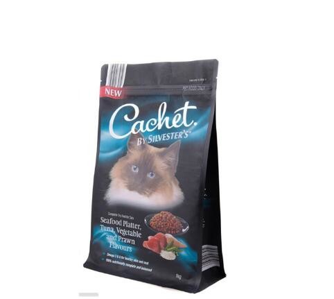 Customized Side Gusset Dog Pet Food Packaging Bag With Resealable Zip Lock