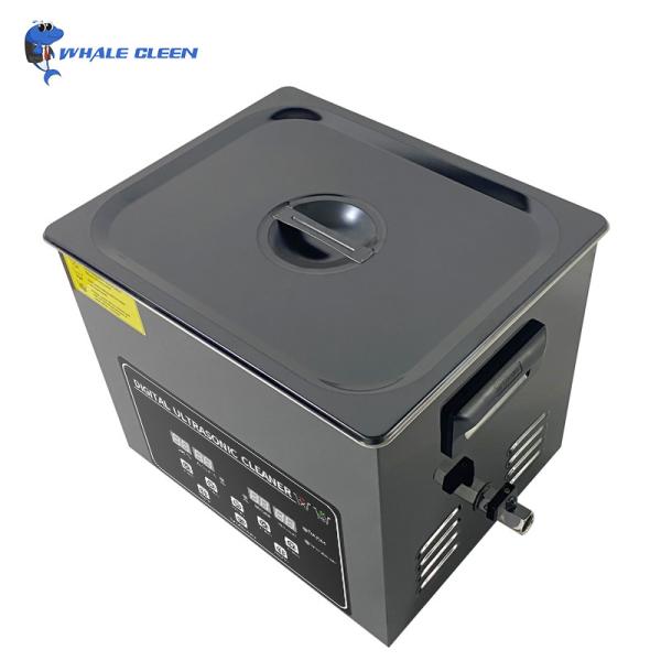 6.5L Dental Ultrasonic Cleaner 180W 1.43 Gallon Black Stainless Steel Cleaning