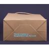 Buy cheap Food Grade Bread Packaging Disposable Kraft Paper Bag,handle Stand up pouch kraft bags zip paper packaging bags for food from wholesalers