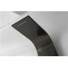 Buy cheap Black Seamless Thermostatic Shower Panel Column Tower Anti Deformation Large Water Output from wholesalers