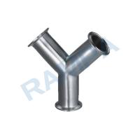 Buy cheap Standard SUS 304 Stainless Steel Pipe Fittings Y Quick Loading Tee product