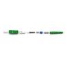 Buy cheap SC / APC Fiber Optic Connector Green Color Singlemode SGS Certification from wholesalers
