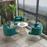 Metal And Fabric Dining Chairs , Metal Frame Upholstered Dining Chair