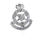 Custom Made Stamped 20mm Army Metal Badges Matt Silver Plating