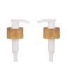 Buy cheap Double Wall 28/410 Bamboo Finish Cosmetic Metal Gel Pump Lotion Cream Bottle pump from wholesalers
