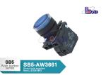 Buy cheap Industrial Blue Push Button Power Switch NO Contact  ROHS And UL Certified from wholesalers