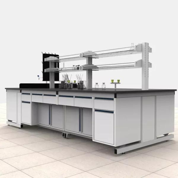 Buy cheap Commercial Chemistry Lab Table Top Stainless Steel Workbench With Cabinets from wholesalers