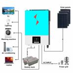 3.6Kw-6.2Kw Hybrid Solar Inverter 5 Kw 24 Solar Power Inverter Wifi Remote