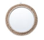 Design Natural Bathroom Large Wall Decorative Woven Custom Framed Wooden Rattan