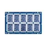 Buy cheap ENIG 2u Multilayer custom printed circuit board 4L Matt Blue Solder Mask from wholesalers