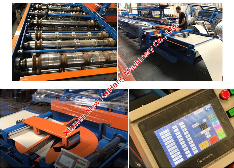 CSA Angle Cut 0.4mm Roof Panel Roll Forming Machine