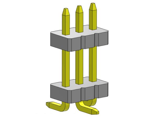 Buy cheap SMT Pin Female Header Connector 1*2PIN To 1*40PIN SQ0.40mm from wholesalers