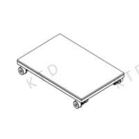 Buy cheap SUS304 Axle Flatbed Trolley With UPE Casters 300kg Load Capacity product