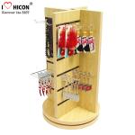 Buy cheap Countertop Slatwall Display Fixtures Commercial Gifts Retail Rotating Display Stand from wholesalers