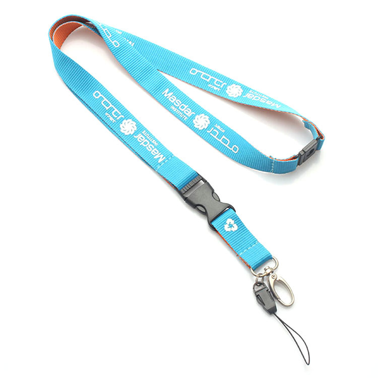 ROHS Mobile Phone Nylon Lanyard Strap ID Card Holder Keys Custom