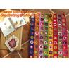 Buy cheap Handmade crocheted blanket handmade carpet yarn crochet decoration color block flower blanket from wholesalers