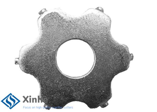 Scarifier Drum Parts 6 Point Scarifier Tungsten Carbide Cutter On Multiplane