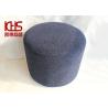 Buy cheap Solid Color Dark Grey Footstool Round Bedroom Decorative Foot Rest With Storage from wholesalers