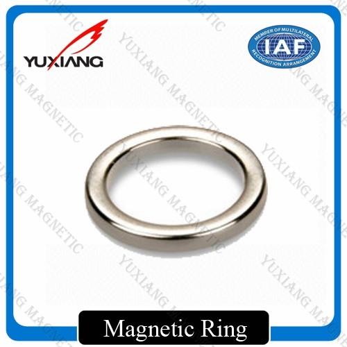 Buy cheap D20*D10*2mm NdFeB Ring Magnet Silver Color N42H Coating Zn Direction Of Texture from wholesalers