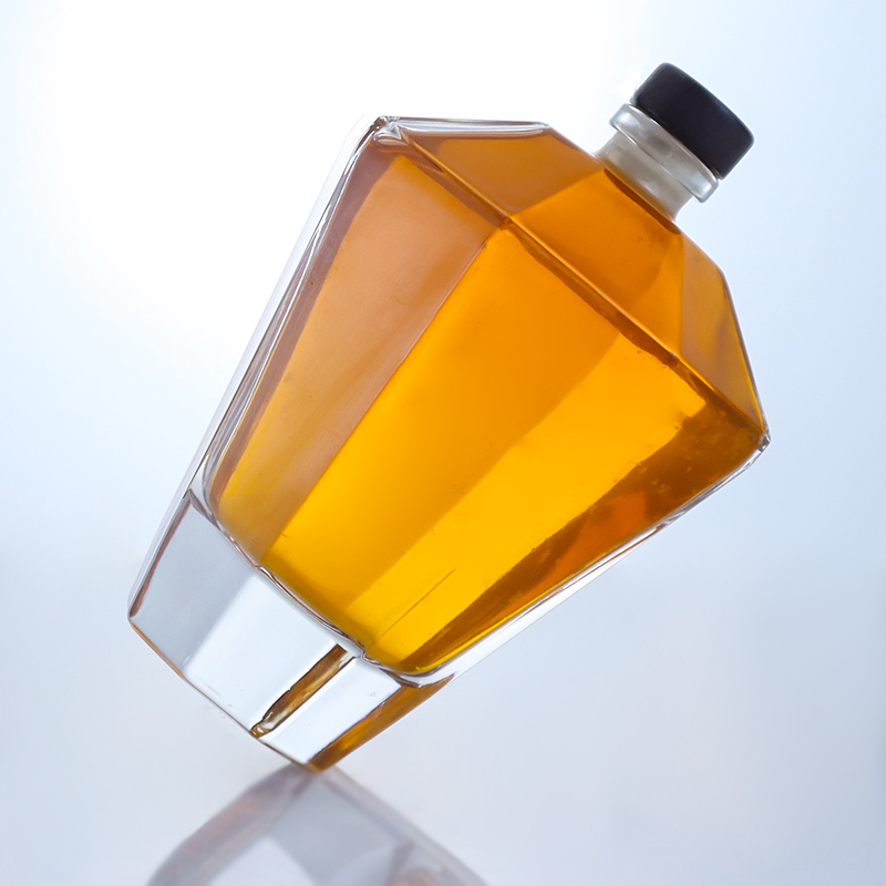Customized Logo 500ml 700ml 1000ml Glass Bottle for Vodka Gin Rum Unique Custom Shape