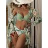 Buy cheap Tether Three Piece Swimwear Pleated Skirt 3 Piece Swimsuit With Cover Up Chiffon from wholesalers