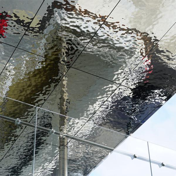 Buy cheap 304 316 201 Mirror Polished Silver Gold Champagne Colored Water Mirror Stainless Steel Rippled Sheet For Ceiling Wall from wholesalers