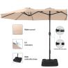 Buy cheap Patio Umbrellas, Outdoor Market Large Umbrella wirh Base, Rectangle Long Double-Sided Umbrella Yard Lawn Garden from wholesalers