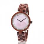 Boyear Custom Logo Wooden Watches Luxury Red Sandal Fashion Wood Watch Women