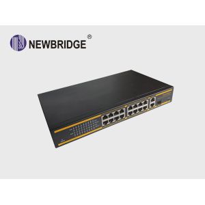 Buy cheap 10/100Mbps PoE Ethernet Switch 16 Port 250W With 2*10/100/1000 Mbps Uplink Port from wholesalers