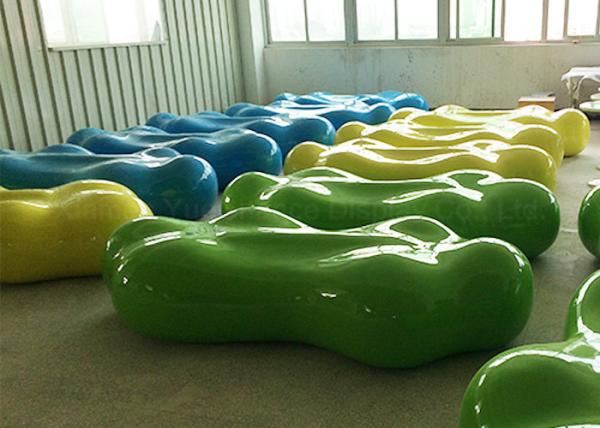 Buy cheap Colorful Printing Fiberglass Rest Bench Shopping Center Durable Bench from wholesalers