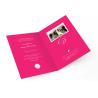 Buy cheap VIDEO IN FOLDER rechargeable battery bespoke video wedding invitations card with 512MB memory from wholesalers